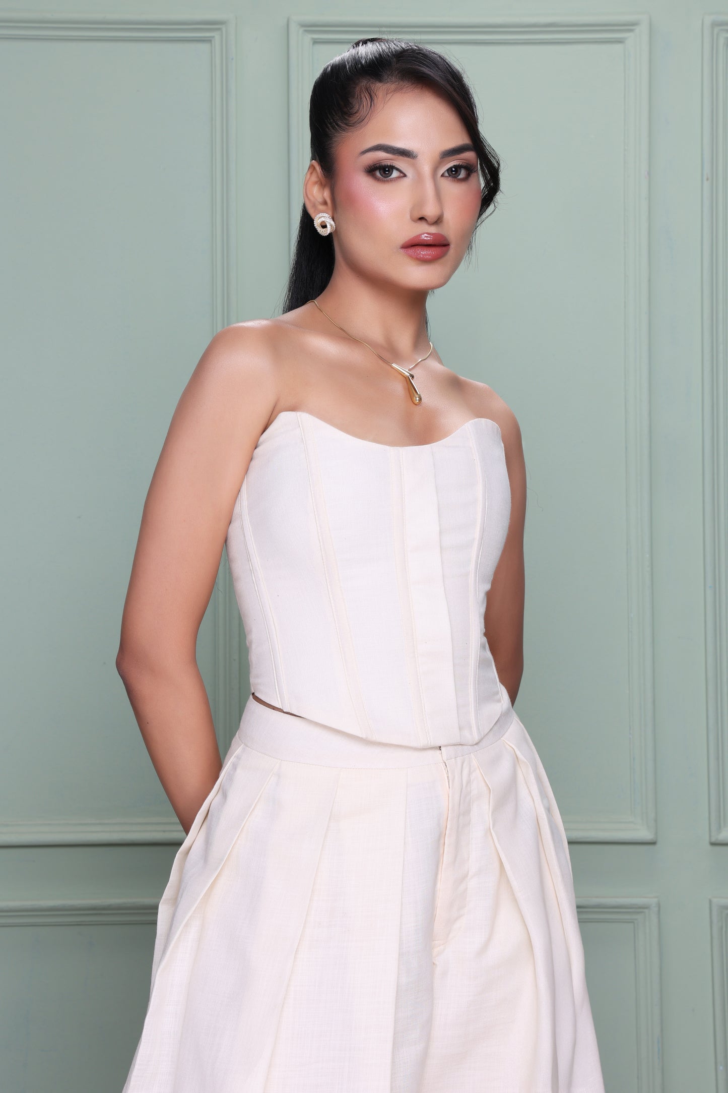 Ivory Linen Co-Ord Set