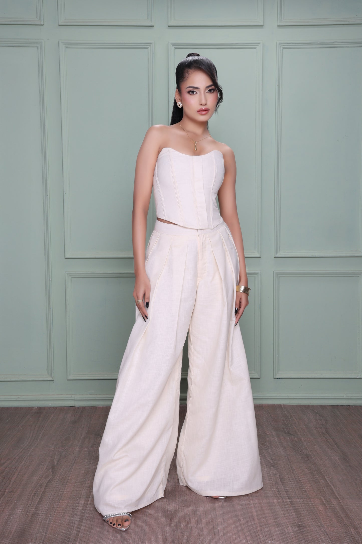 Ivory Linen Co-Ord Set