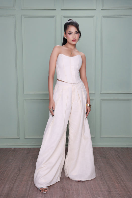 Ivory Linen Co-Ord Set