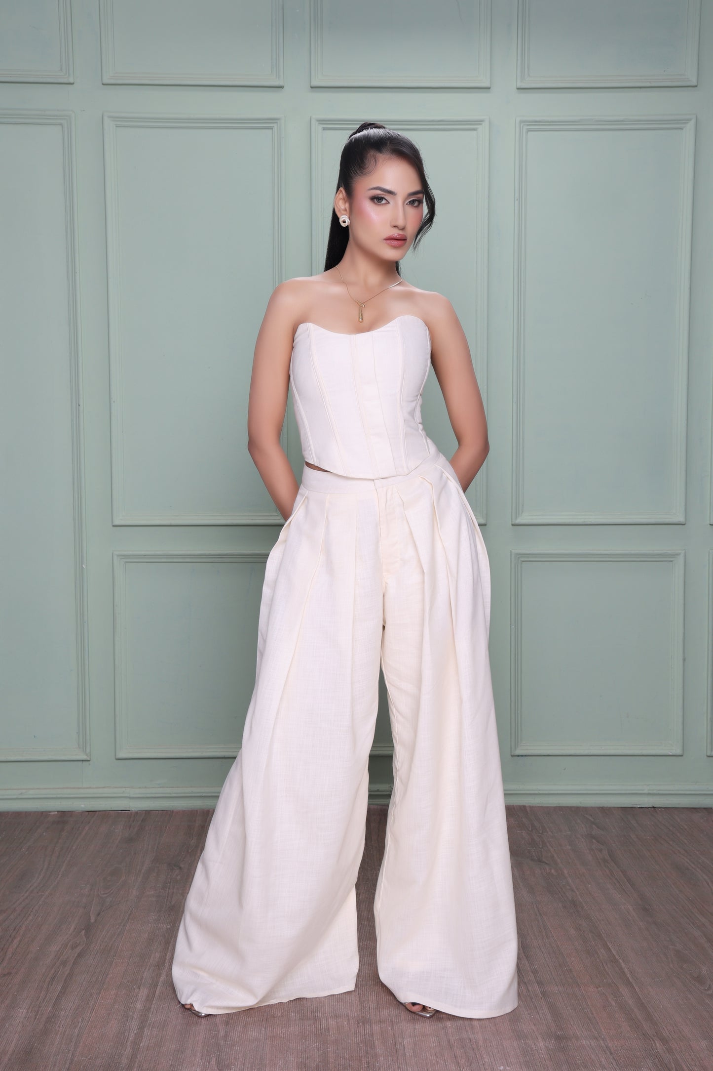 Ivory Linen Co-Ord Set